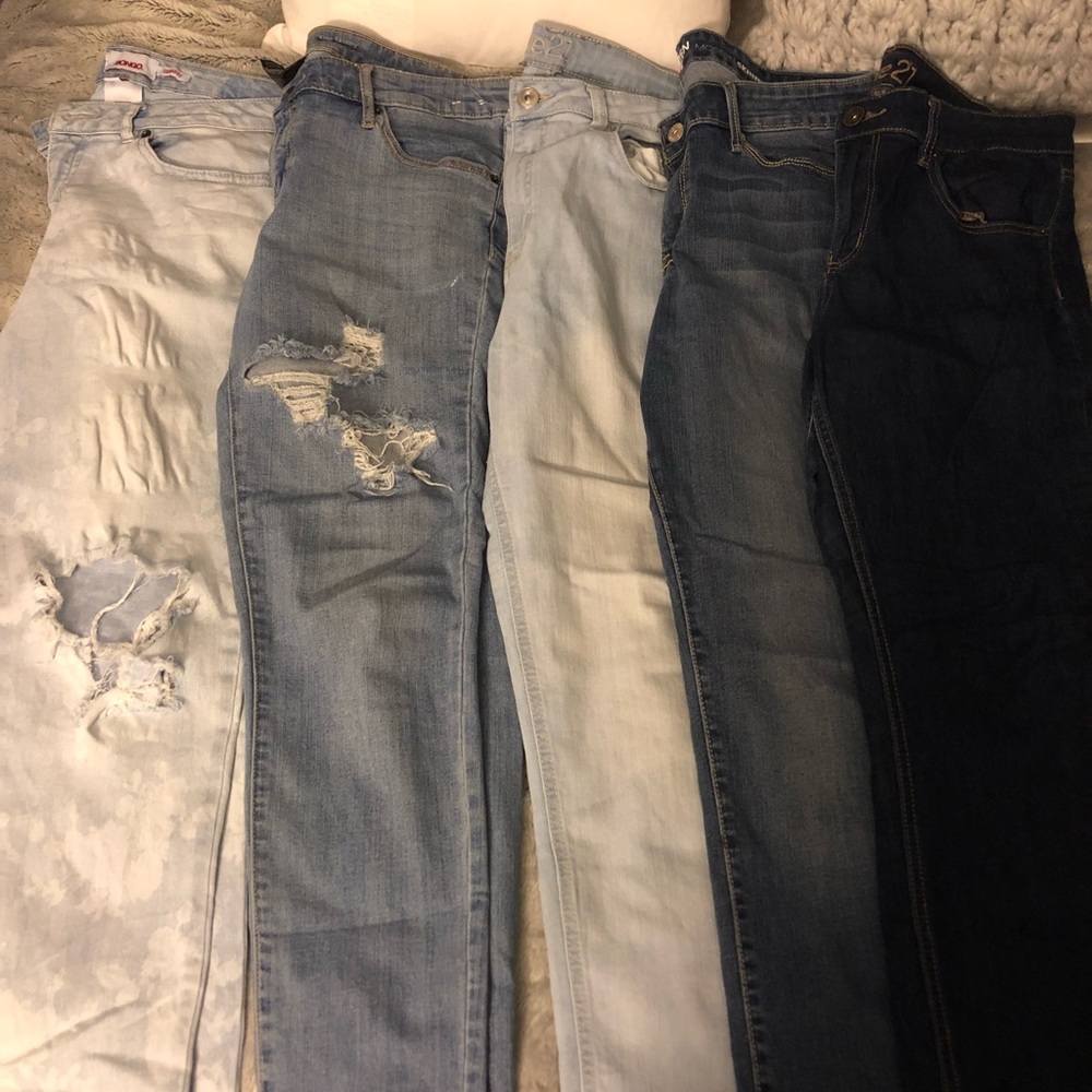 5 pairs of jeans